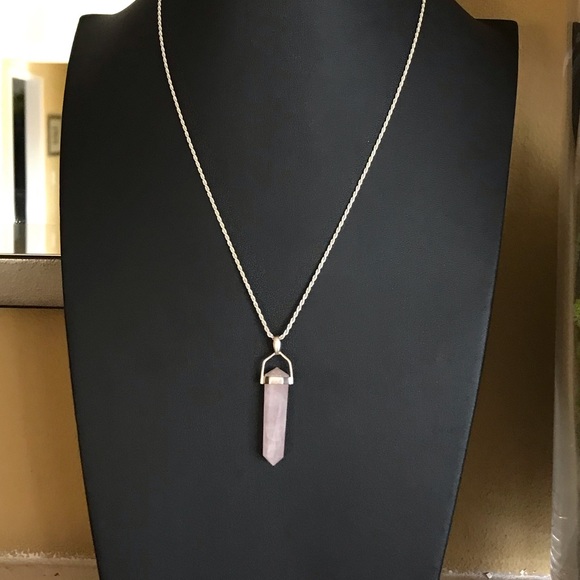 Jewelry - Sterling Rose Quartz necklace